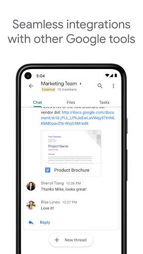 Google Chat screenshot 3