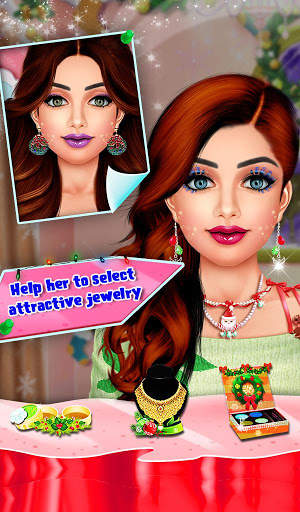 Christmas Makeup Dressup Games : Girls Games screenshot 1