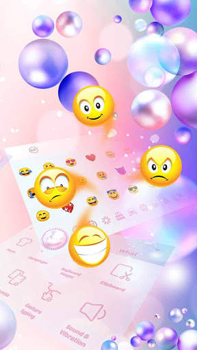 Cool colorful bubble theme keyboard screenshot 3