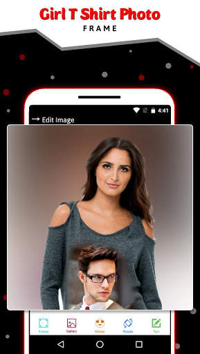 Girl T Shirt Photo Frame screenshot 1