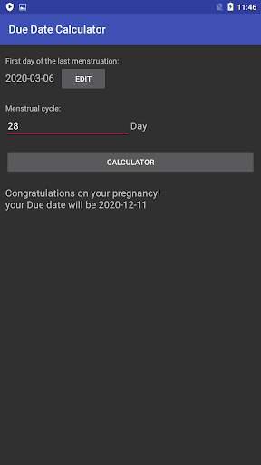 Due Date Calculator 4 تصوير الشاشة