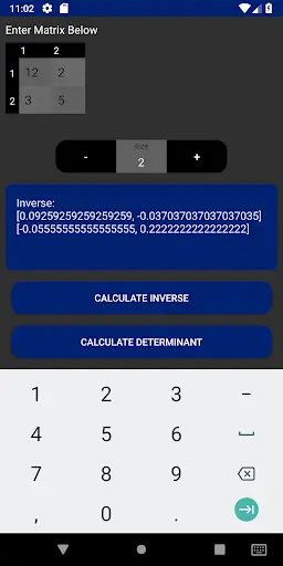 Inverse of Matrices screenshot 4