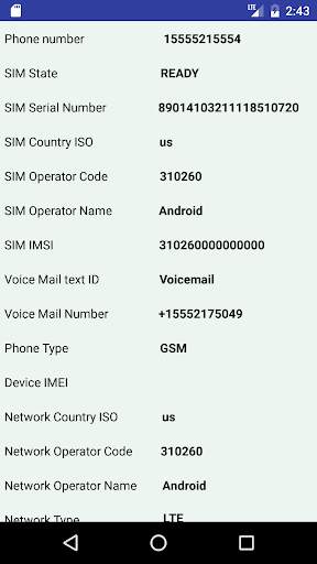 SIM and Phone INFO screenshot 2