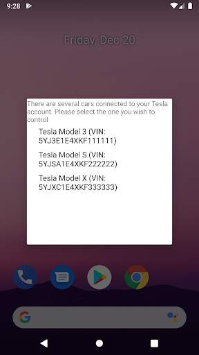 Tesla Quick Settings screenshot 5