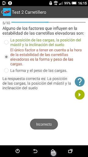 Curso Carretillero. Test Guru. screenshot 4