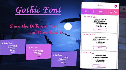 Gothic Free Font Style screenshot 4
