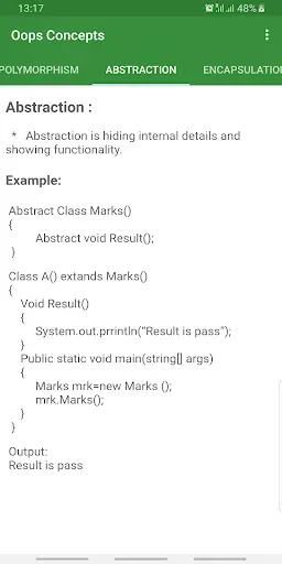 Oops Concepts In Java स्क्रीनशॉट 6