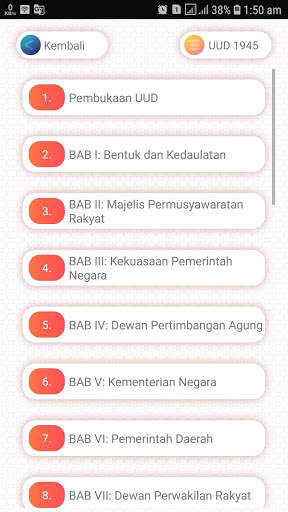 UUD 1945 dan Amandemen Terbaru Offline screenshot 2