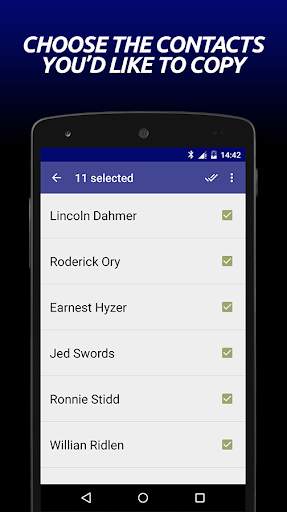 Transfer Contacts 2 تصوير الشاشة