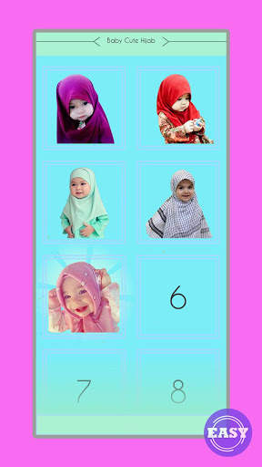 Baby cute hijab polysquare - polysphere edition screenshot 6