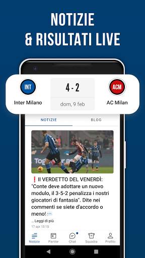 Nerazzurri Live: App di calcio screenshot 2