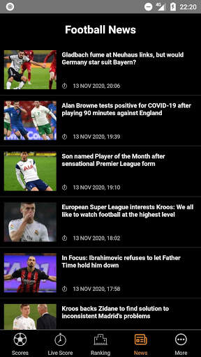 LiveFootball - LiveScore TV screenshot 5