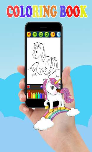 Unicorn Coloring Book-Easy Coloring screenshot 2