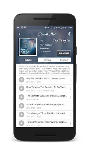 DoublePod Podcasts for android screenshot 2