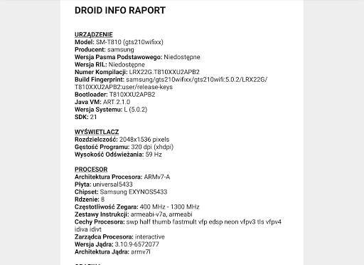 Droid Hardware Info screenshot 14