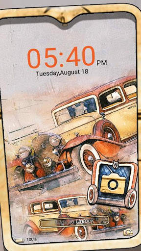 Vintage Car Painting Theme screenshot 3