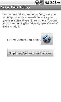 Custom Home Launcher screenshot 1