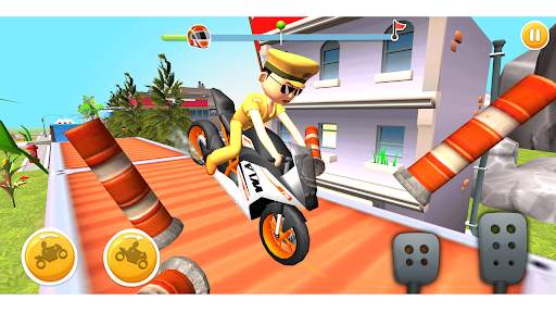 Chota little Singham Bike Game screenshot 2