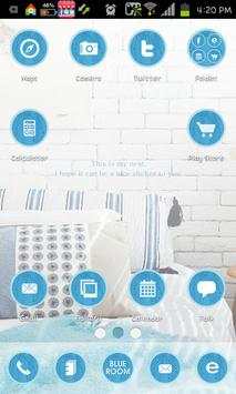 Blue room go launcher theme screenshot 1