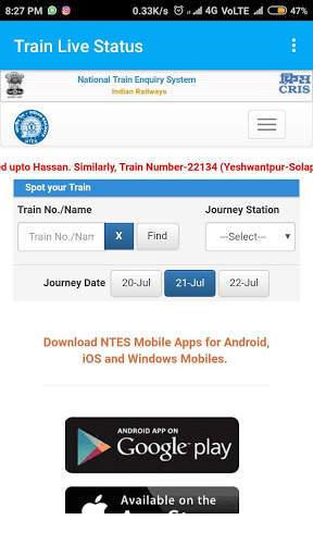 Indian Railway Info screenshot 2