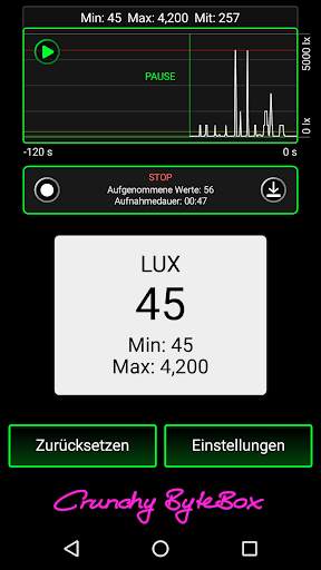 Luxmeter - Belichtungsmesser screenshot 2
