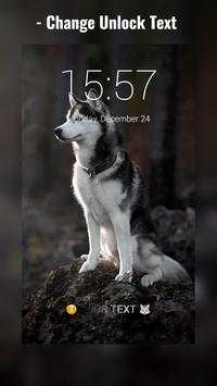 Siberian Husky Lock Screen screenshot 3
