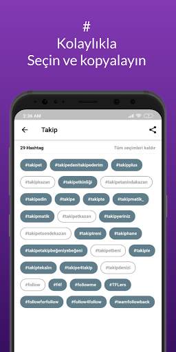 Hashtags - En iyi Türkçe Instagram hashtag'leri screenshot 5