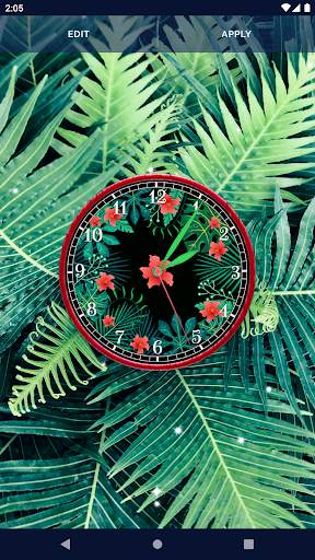 Black Jungle Forest Clock screenshot 4