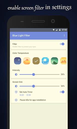 Blue Light Filter - Screen Night Mode screenshot 4