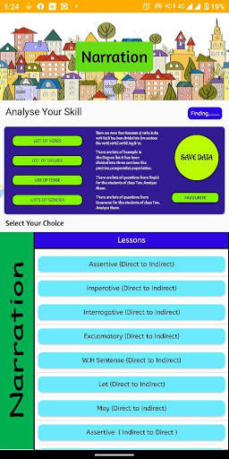 direct and indirect speech app screenshot 2