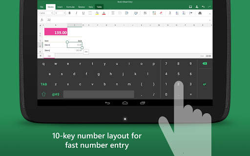 Keyboard for Excel скриншот 9