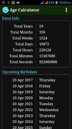 Age Calculator screenshot 2