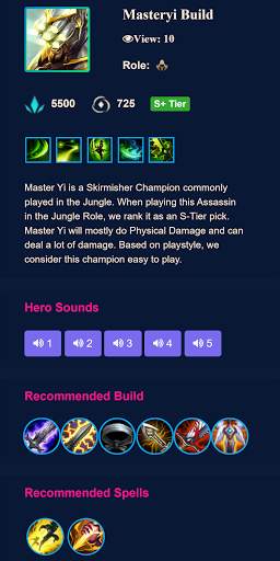 Guide For Lol Mobile Wild Rift screenshot 2