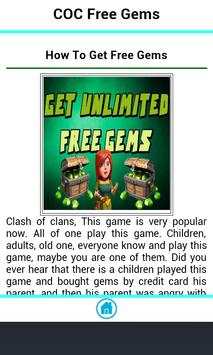 Free Gems COC screenshot 1