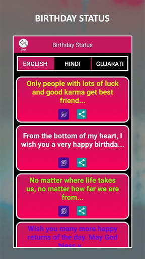 Happy Birthday Status & Wishes Images screenshot 8
