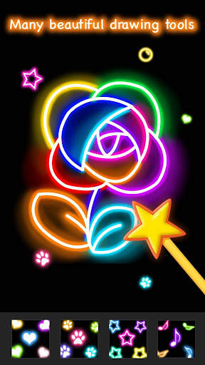 Learn To Draw Glow Flower screenshot 5