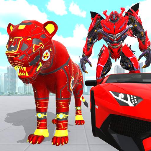 Lion Robot Transform: Car Robot Transport Sim 1.9