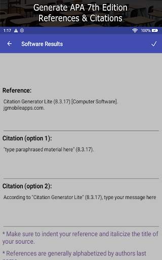 Citation Generator Lite screenshot 6