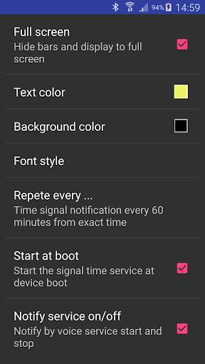 Speaking Clock screenshot 4
