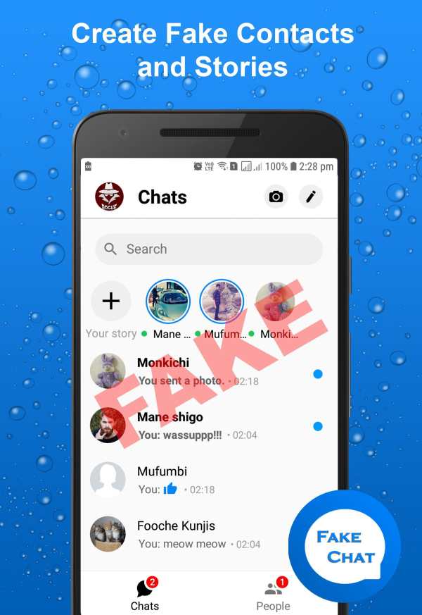 Fakenger - Fake chat messages Prank chat screenshot 3