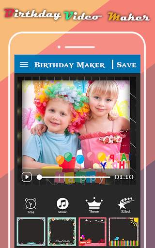 Happy Birthday Song Maker - photo slideshow screenshot 2
