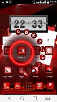 Next Launcher 3D Red Box Theme screenshot 4