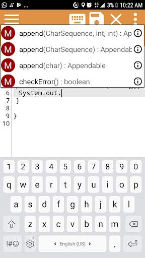 Java Editor screenshot 1