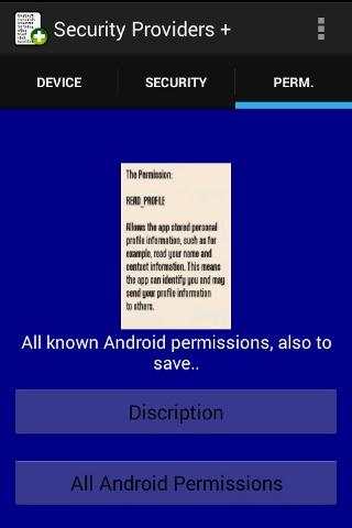 Security Provider plus - Your device internally screenshot 3