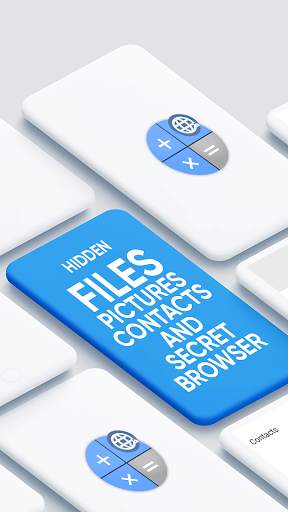 Private browser calculator & hide photos contacts screenshot 1