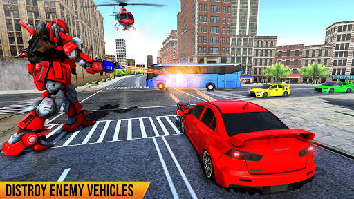 US Car Robot Bus Transform : Helicopter Robot Game screenshot 2