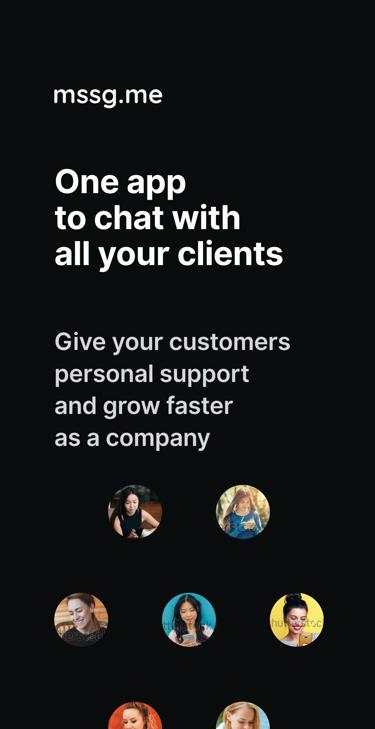 mssg.me — Business Messenger screenshot 1