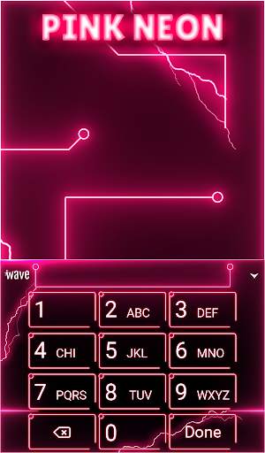 Pink Neon Animated Keyboard    screenshot 5
