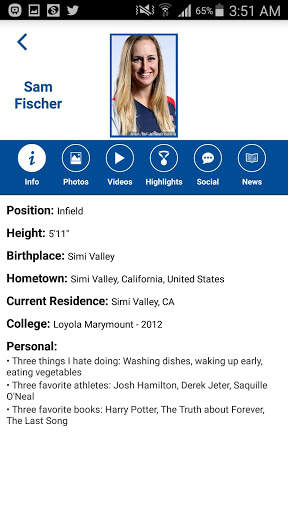 USA Softball Mobile App screenshot 1
