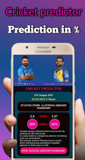 Cricket predictor (prediction CPL,IPL,T10,BPL,BBL) screenshot 1